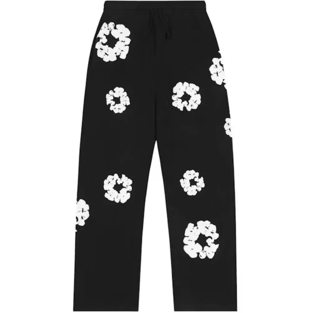 Calça Denim Tears Cotton Wreath Baggy Black