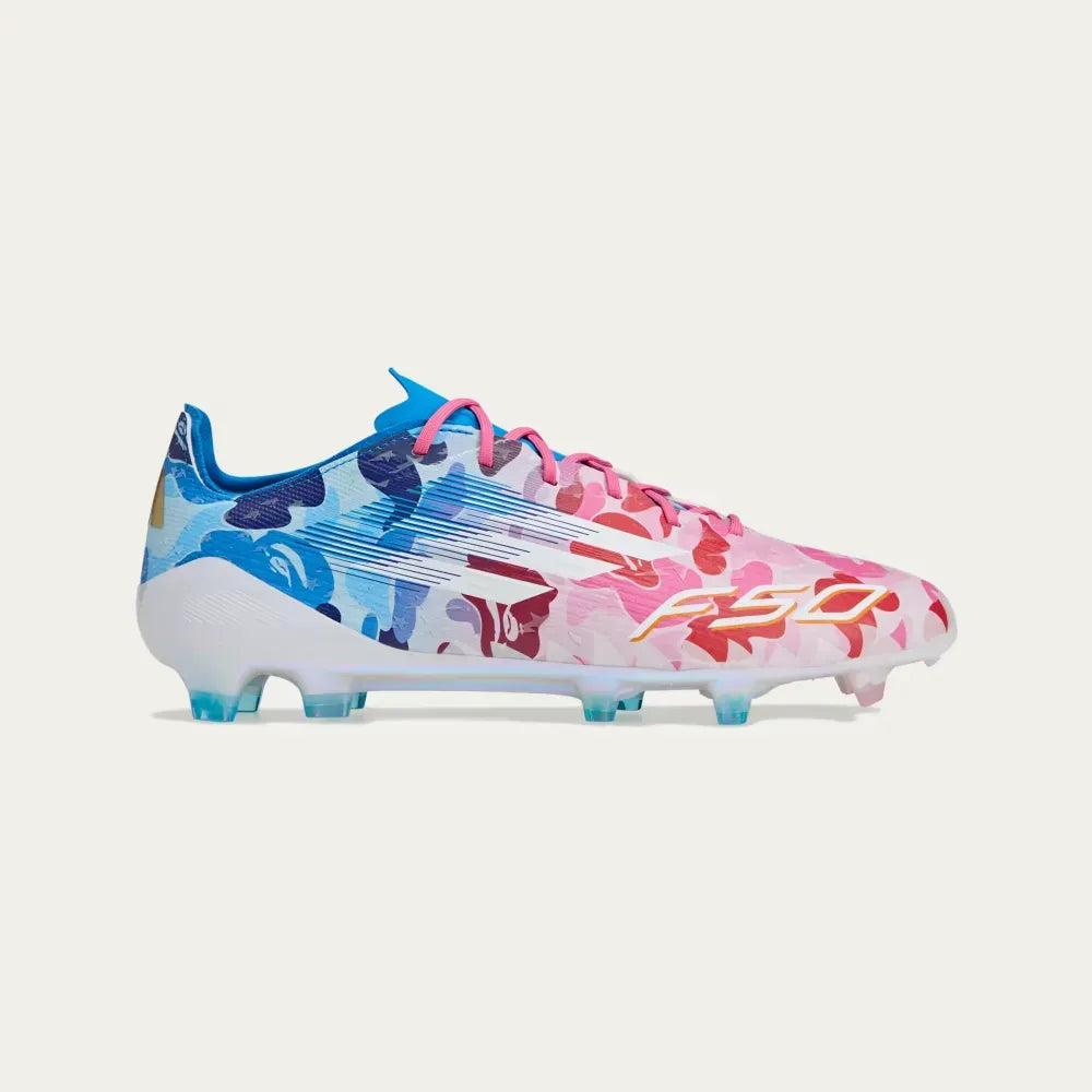 BAPE x adidas F50 Elite Clear Pink Cloud White Icey Blue