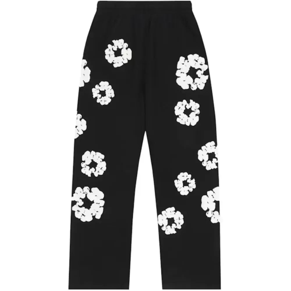 Calça Denim Tears Cotton Wreath Baggy Black