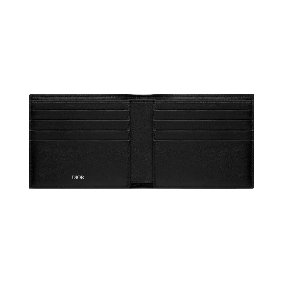 Dior Compact Wallet Beige & Black Dior Oblique Jacquard