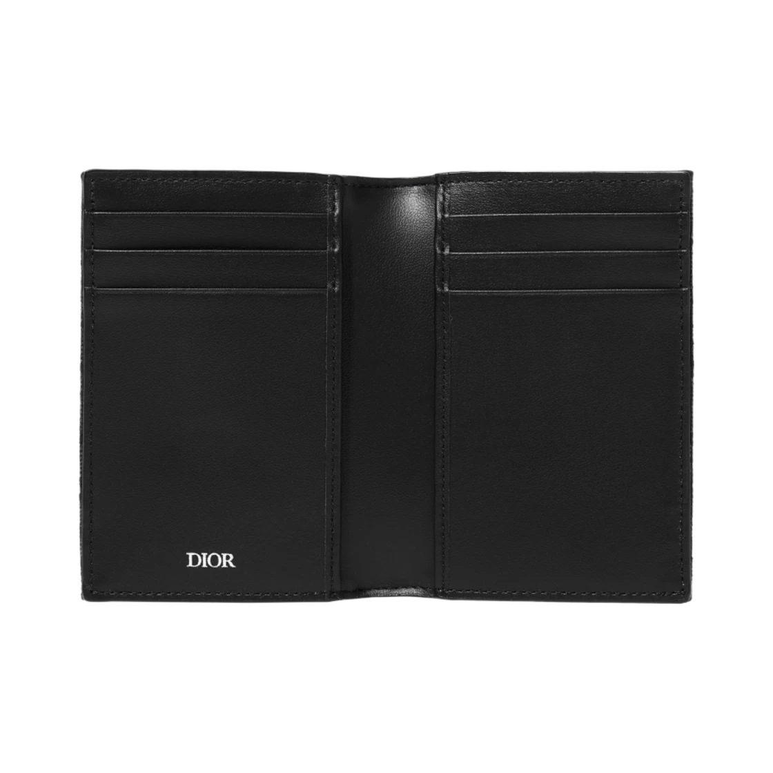 Dior Bi-Fold Card Holder Black Dior Oblique Jacquard