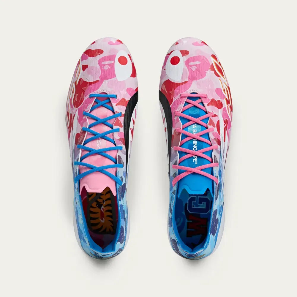 BAPE x adidas F50 Elite Clear Pink Cloud White Icey Blue