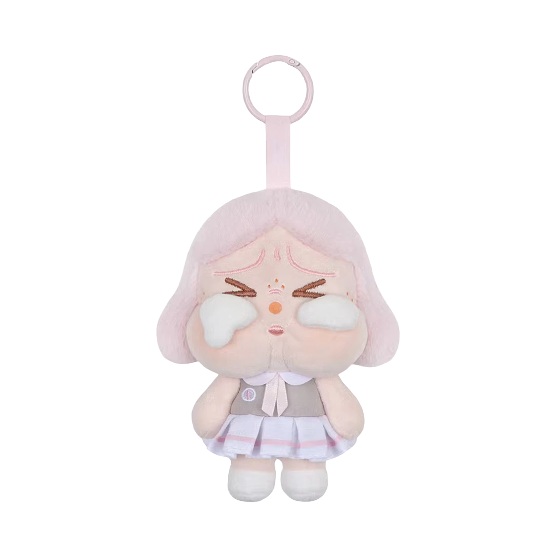 Pop Mart Crybaby Sunset Concert Series Plush Pendant Pink Grey