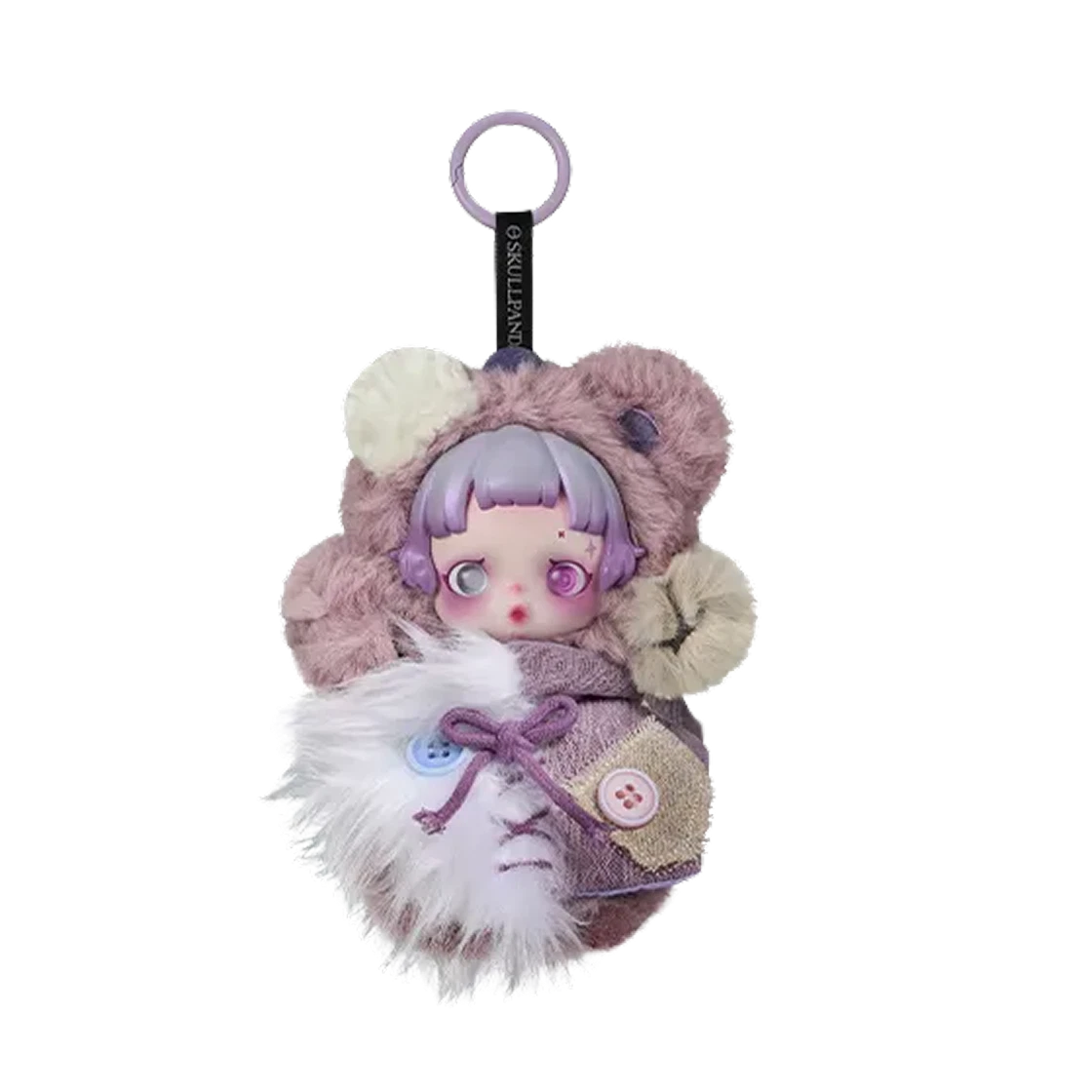 Pop Mart Skullpanda You Found Me ! Series Plush Doll Pendant Ratty Bear
