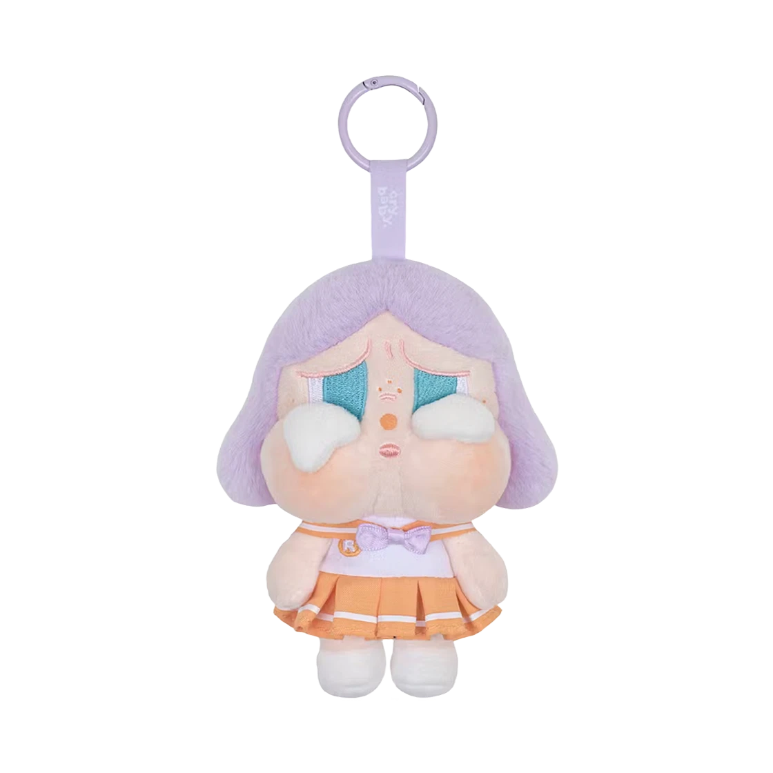 Pop Mart Crybaby Sunset Concert Series Plush Pendant Bright Orange