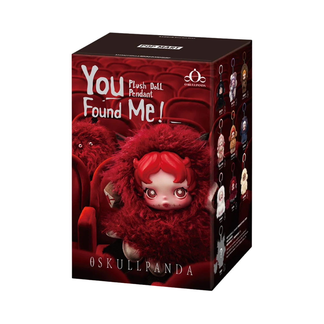 Pop Mart Skullpanda You Found Me ! Series Plush Doll Pendant Sealed Case (1 Blind Box)
