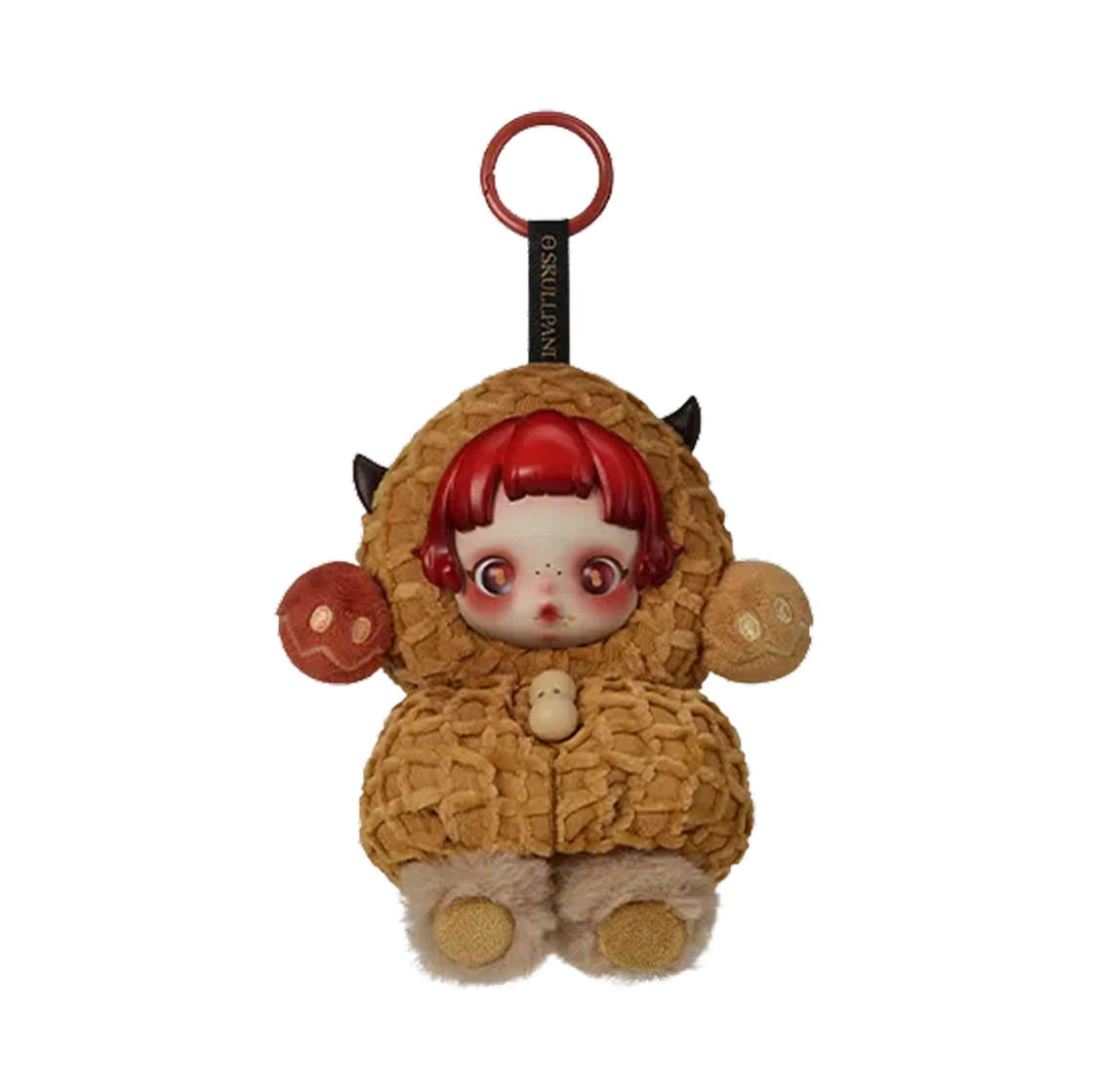 Pop Mart Skullpanda You Found Me ! Series Plush Doll Pendant Pranky Peanut